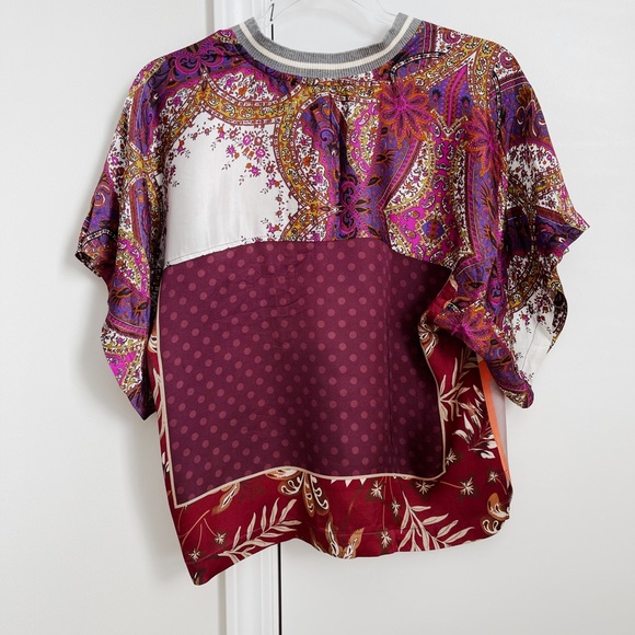 NWT Anthropologie Tiny Purple Paisley Blouse - Picture 3 of 3